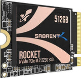 Sabrent 512GB Rocket 2230 NVMe PCIe 4.0 M.2 Internal SSD (UPGRADE)