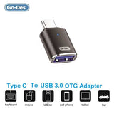 GO-DES USB-C TO USB-A FEMALE OTG GD-CT036