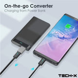 USB-A MALE TO USB-C FEMALE CONNECTOR