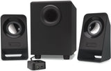 Logitech Z213 Compact PC Multimedia 2.1 Speaker System with Subwoofer, 14 W,