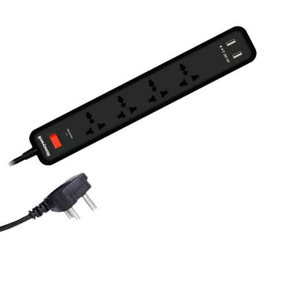 Honeywell 4 Socket Surge Protector with 2 USB